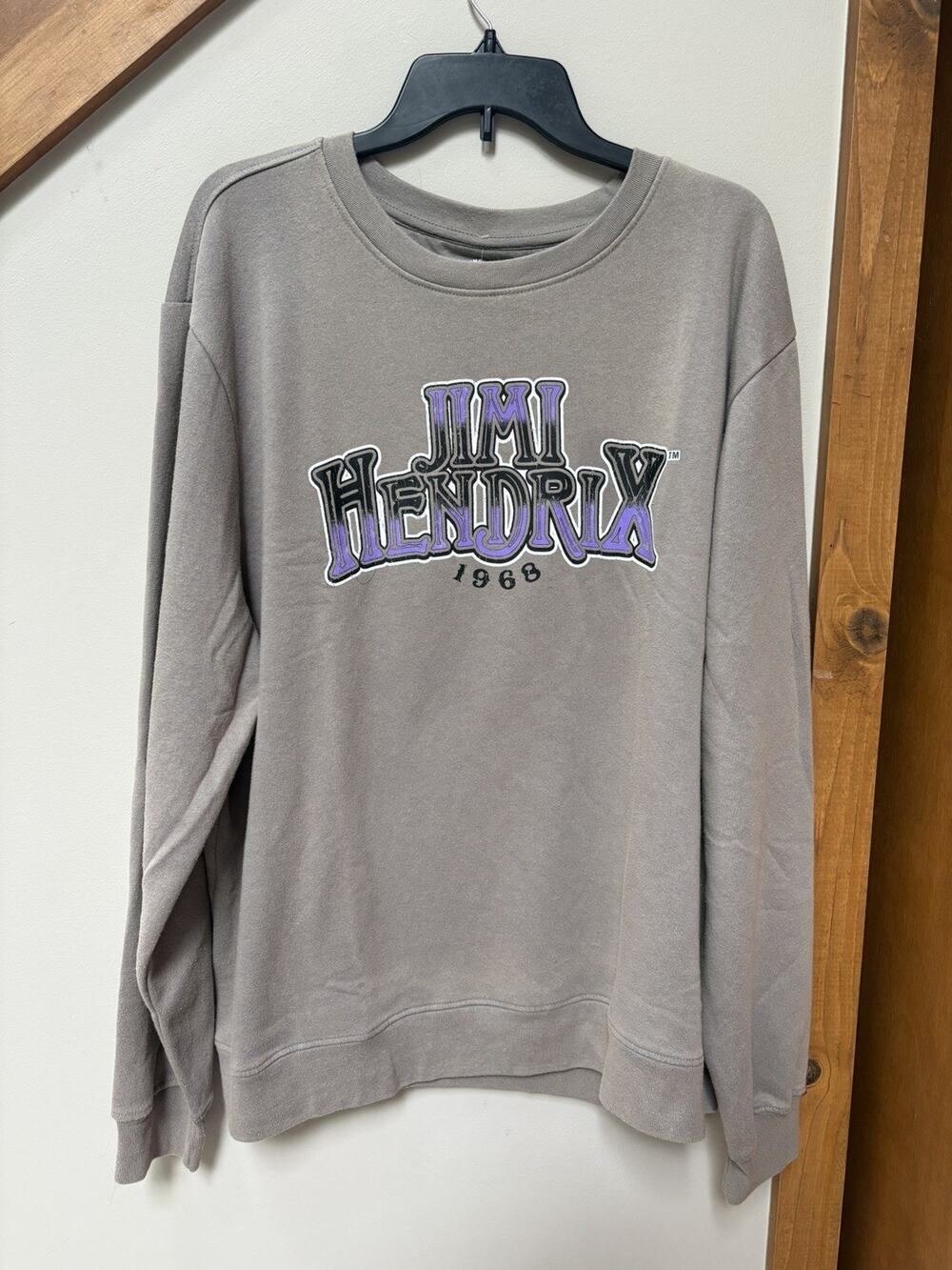 Men’s Authentic Hendrix Stack Light Grey NEW Licensed Fleece Extra Large XL